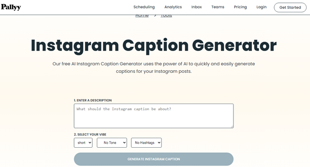 Generators for Instagram Post Caption